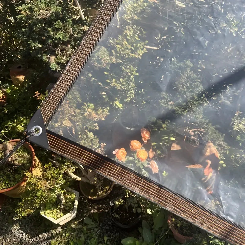 Prelata impermeabila pentru terasa, Zola, 2 x 3.2 m, rezistenta UV si conditii meteo nefavorabile, 14 inele, snur 10 m fixare, polietilena, 70 g/m2, transparenta Prelata impermeabila pentru terasa, Zola, 2 x 3.2 m, rezistenta UV si conditii meteo nefavorabile, 14 inele, snur 10 m fixare, polietilena, 70 g/m2, transparenta